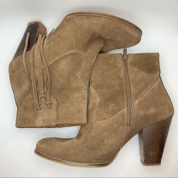 Anthropologie Howsty Marci Fringe Ankle Boot - Picture 4 of 6